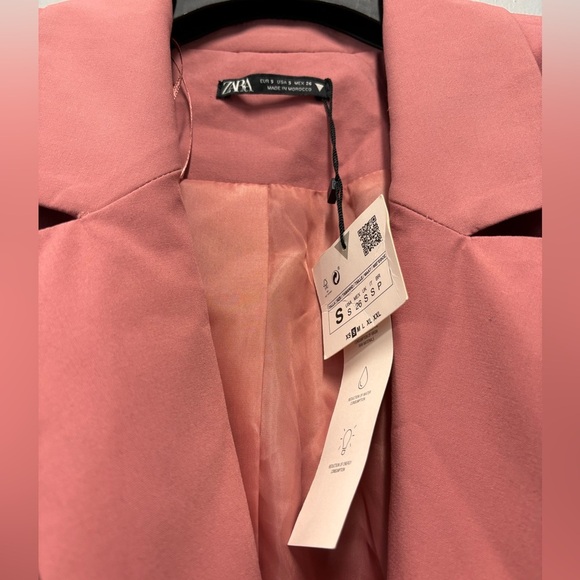 NWT ZARA Pink Blazer Dress Size Small 8661/338 - Picture 8 of 10